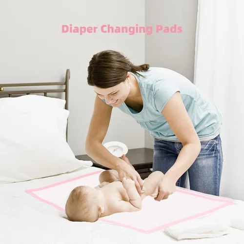 Miniatura 4 de Cambiadores desechables para bebé, paquete de 30 cambiadores de pañales portátiles, almohadillas para cambiador de bebé, almohadillas