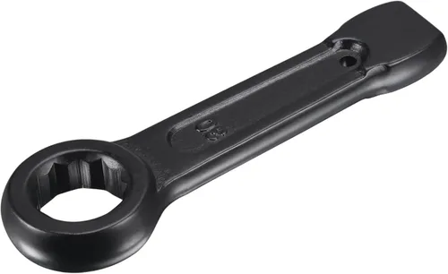 uxcell Llave de anillo llamativo de extremo de caja de 1.181 in, herramienta de mano de llave de cabeza única de acero de alta resistencia
