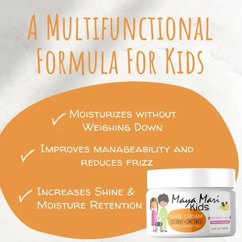 Miniatura 3 de Maya Mari Acondicionador y crema para rizos para niños Juego de tratamiento desenredante y alisador para el cabello Productos para el cabello