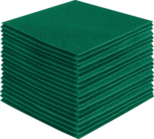 Miniatura 110 de FabricLA Hojas de fieltro acrílico para manualidades, cuadrados de fieltro precortados suaves de 4 x 4 pulgadas (3.9 in x 3.9 in), utiliza hojas