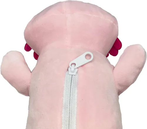 Miniatura 4 de Peluche reversible de ajolote a huevo, feliz y triste, muestra tu estado de ánimo, peluche para aliviar el estrés de 8 pulgadas