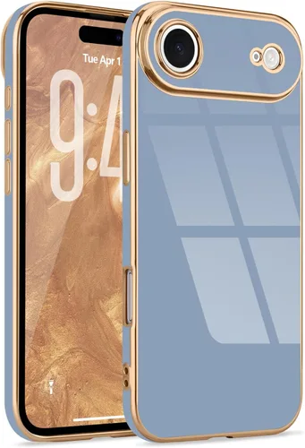 Miniatura 59 de Lafunda Diseñada para iPhone 13 Pro, fundas lujosas con chapado lindo para mujeres y niñas, elegante borde dorado, a prueba de golpes, TPU con funda