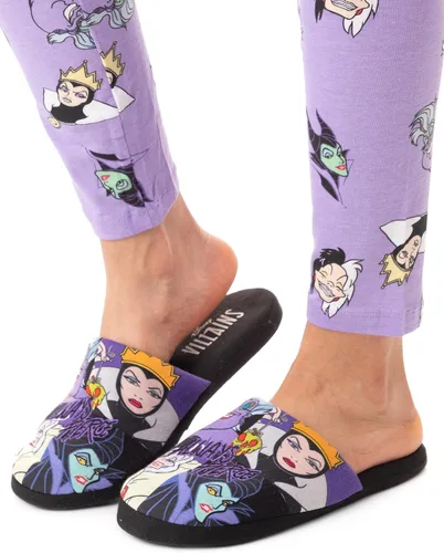 Miniatura 4 de Disney Villains - Pantuflas para mujer zapatos de casa para mujer Negro