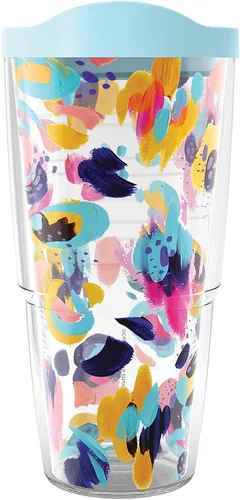 Miniatura 10 de Tervis EttaVee Be Spot On Vaso aislado de doble pared hecho en Estados Unidos, vaso de viaje mantiene las bebidas frías y calientes, 16 onzas