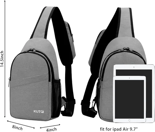 Miniatura 4 de Mochila cruzada para mujeres y hombres, multiusos, artículos esenciales de viaje, senderismo, bolsa de pecho