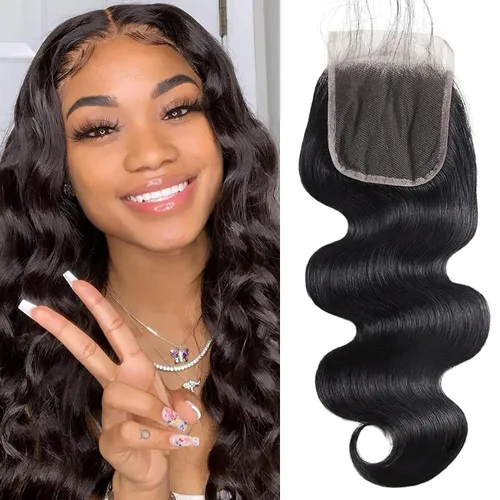 Miniatura 21 de DMKEEP Extensiones de cabello humano ondulado con cierre, 12, 14, 16+10 pulgadas, 100% cabello virgen brasileño sin procesar, 3 paquetes con cierre