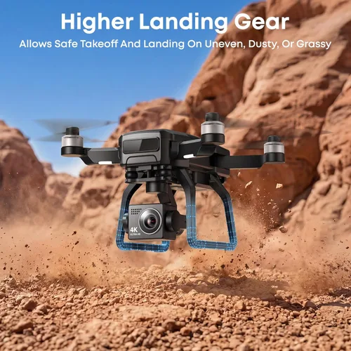 Miniatura 7 de Bwine F7GB2 Pro Drones con cámara para adultos 4K UHD Aerial, cardán de 3 ejes, control de 10000 pies, tiempo de vuelo de 75 minutos con 3