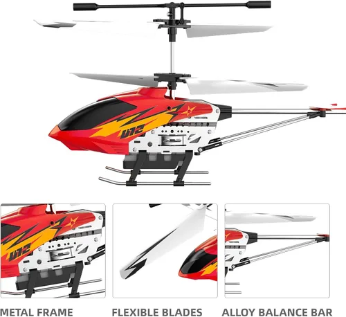 Miniatura 6 de Cheerwing Helicóptero de control remoto U12 con retención de altitud, mini helicóptero RC para adultos y niños, una tecla de despegue/aterrizaje y 2