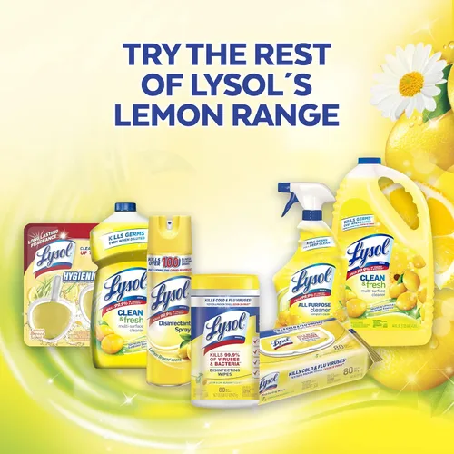 Miniatura 7 de Lysol Limpiador automático de inodoro en el tazón, limpia y refresca el inodoro, aroma a brisa de limón (paquete de 2)