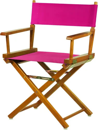 Casual Home 200-55/021-30 - Silla de director de 18 in, marco roble miel, lona magenta, altura clásica