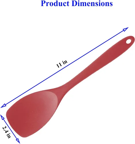 Miniatura 2 de Juego de cucharas de silicona mejoradas, cucharas de goma resistentes al calor, raspadores flexibles antiadherentes sin costuras para hornear, 3