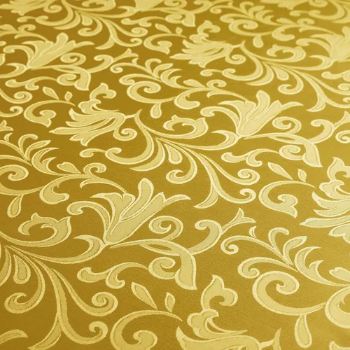 Miniatura 7 de SiinvdaBZX Mantel rectangular de damasco, diseño jacquard de lujo, mantel dorado de 60 x 84 pulgadas, mantel de poliéster satinado sin arrugas