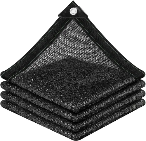 Miniatura 12 de vensovo Red de Tela de Sombra Bloqueador Solar 30% Negra Resistente – Malla de Sombra de Jardín de 10 x 20 Pies para Cubierta de Plantas, 30%