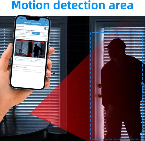 Miniatura 6 de Detector de humo de cámara oculta, cámara detector de humo de 10000 mAh con WiFi de 2.4 G y control remoto de aplicación/visión nocturna/detección