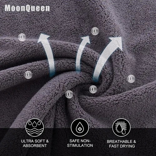 Miniatura 2 de MOONQUEEN Juego de Toallitas Ultra Suaves Premium - 12 x 12 pulgadas - Paquete de 72 - Secado Rápido - Paños de Baño de Terciopelo Coral Altamente