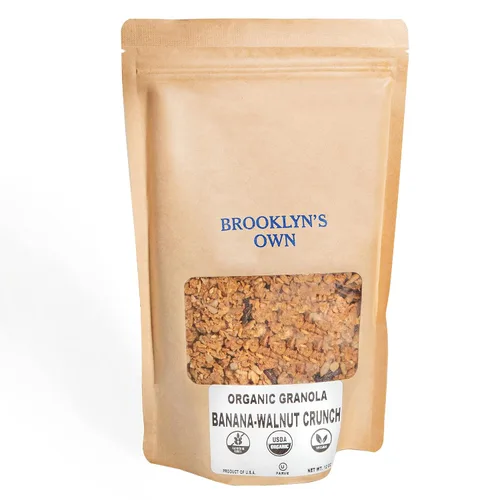 Miniatura 10 de Brooklyn's Own Cereal orgánico de granola de arce y canela para el desayuno, aperitivos saludables sin gluten, paquete ecológico resellable de 12