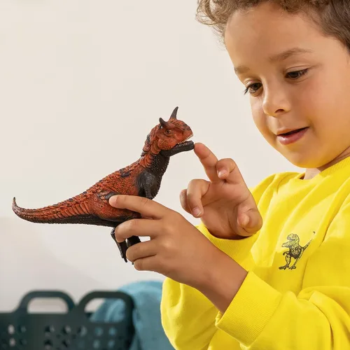 Miniatura 2 de Schleich Dinosaurios – Figura realista de Carnotaurus con mandíbula movible – Juguete de dinosaurio grande – Figura de dinosaurio prehistórica