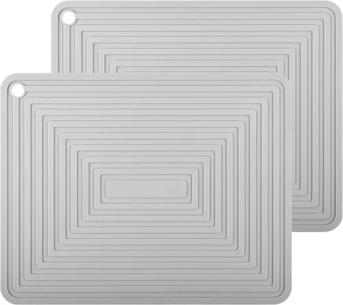Miniatura 19 de Salvamanteles de silicona para platos calientes, ollas y sartenes, almohadillas calientes para cocina, soportes redondos de silicona para ollas