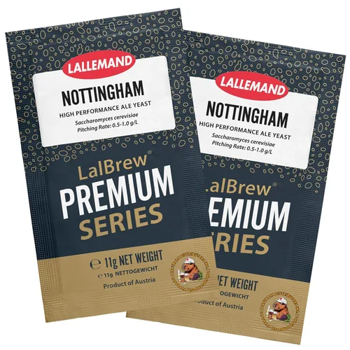 LalBrew Nottingham Brewing Levadura (2 unidades) - Hacer cerveza en casa - 0.39 oz Sachets - Saccharomyces cerevisiae - Vendido por CAPYBARA