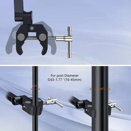 Miniatura 6 de CreaDream Soporte para tableta para soporte de micrófono, soporte de aluminio para micrófono y soporte de música para teléfono y iPad, soporte