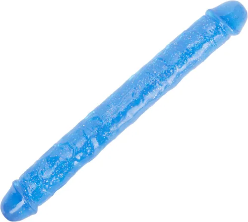 Miniatura 14 de Consolador doble de cristal de 11.8 x 1.37 pulgadas, consolador largo anal realista, suave y flexible, con venas y glande para adultos, juguetes