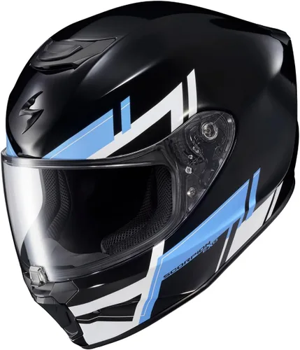 Miniatura 2 de ScorpionEXO R420 - Casco integral y urbano para motocicleta, de policarbonato, con bolsillos para altavoces, certificación DOT y Snell, para adultos
