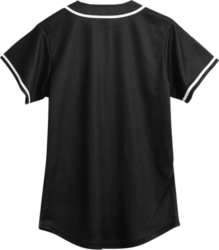 Miniatura 42 de Ropa de los años 90 para mujer, traje unisex de hip hop para fiesta, camiseta de béisbol Bel Air, camisa de manga corta con botones