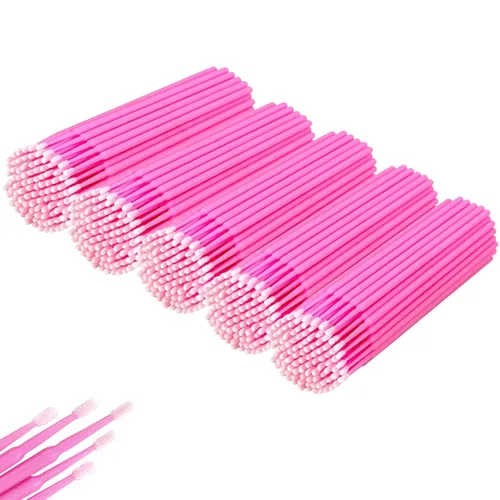 Miniatura 8 de Brochas micro aplicadoras y hisopos de algodón de microblading – Suministros de belleza de precisión para extensiones de pestañas, maquillaje