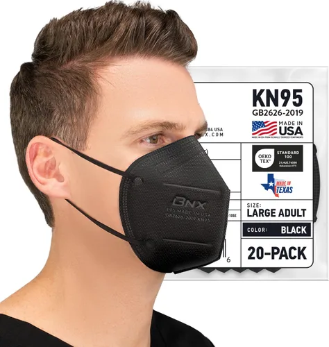 Miniatura 12 de AccuMed BNX KN95 Face Masks Made in USA (Adult Large, Adult Medium, Kids Small) (Earloop) (Model: E95/E95M/E95S)