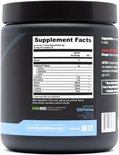 Miniatura 4 de Sculpt Nation por V Shred PreWorkout - Polvo de preentrenamiento premium con aminoácidos para un máximo rendimiento, resistencia y apoyo energético