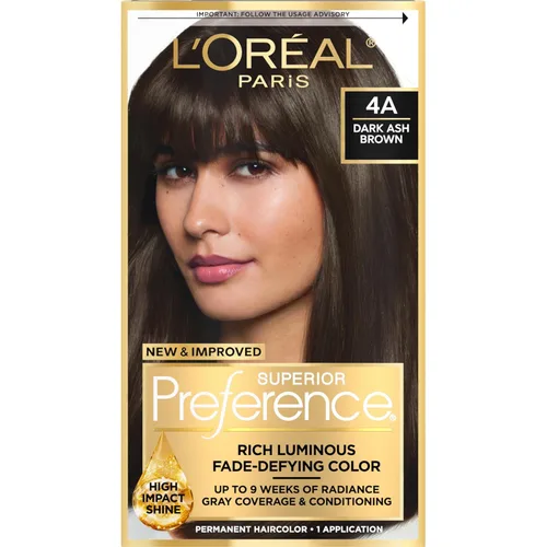 Miniatura 43 de L'Oreal Paris Superior Preference - Tinte permanente luminoso que desafía la decoloración, tinte para el cabello hasta 9 semanas de resplandor, 5C