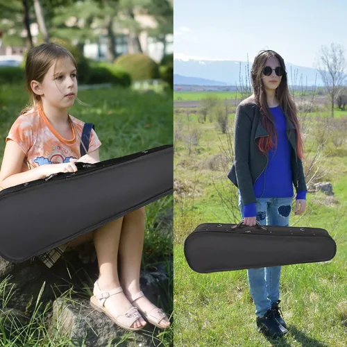Miniatura 9 de Estuche básico, profesional, rígido, liviano, con forma triangular, para violín, de la marca ADM , Talla full