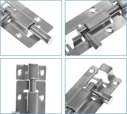 Miniatura 8 de 6 cerraduras de seguridad para puerta, 3 pulgadas/2.953 in, acero grueso sólido resistente, perno de barril de puerta, cerradura de puerta, más