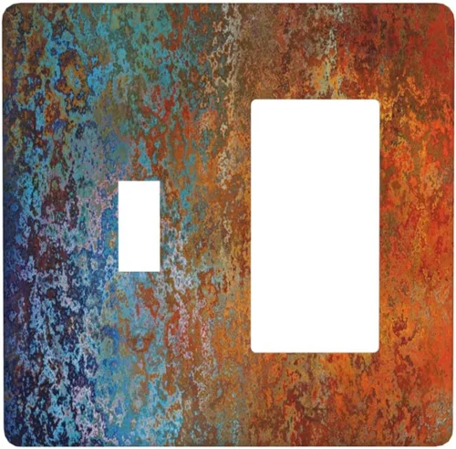 Miniatura 62 de Cubierta para interruptor de luz personalizable Personaliza la tuya propia, placa de pared doble basculante con imagen, logotipo, texto, 2 vías