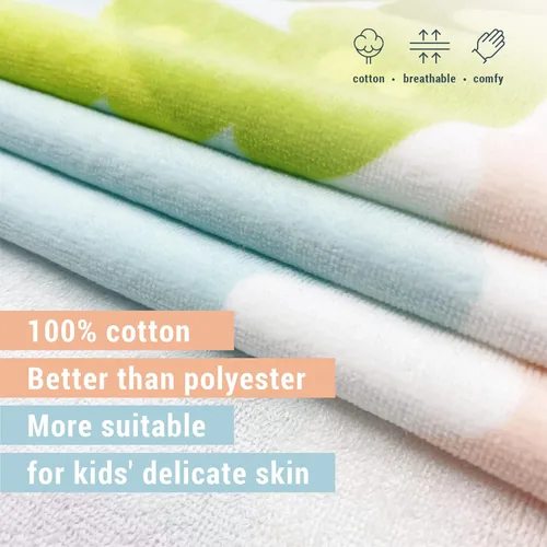 Miniatura 5 de Toalla con capucha para niños y niñas, toalla de algodón suave absorbente con capucha, bata de poncho para bebés y niños pequeños