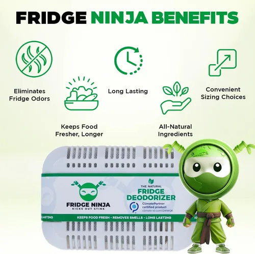 Miniatura 8 de Paquete XL de desodorante para refrigerador y eliminador de olores – Mejor que el bicarbonato de sodio - Eliminador de olores para refrigerador