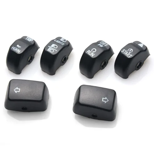 Miniatura 2 de Kit de tapas de interruptor negras con control manual para Harley Sportster XL Dyna Softail 2014-2023