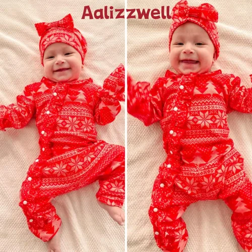 Miniatura 2 de Aalizzwell Mameluco para bebé niña, ropa de otoño e invierno con accesorios