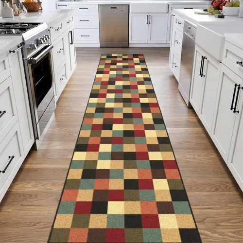 Miniatura 53 de Ottomanson Alfombras de 5 x 6 pies 6 pulgadas para sala de estar, alfombra de área para dormitorio, antideslizante, duradera y grande para zonas