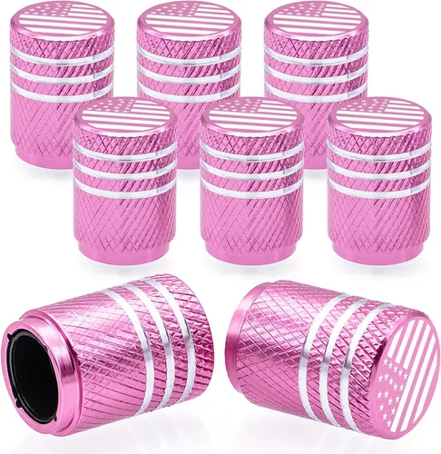 Miniatura 30 de 4 piezas tapones de válvula de neumático en forma de dados, cubiertas universales de válvula de neumático a prueba de polvo con núcleo de cobre