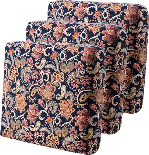 Miniatura 13 de YISUN - Funda de cojín de cuero PU para sofá, fundas de cojín elásticas impermeables para sofá, fundas de asiento de silla de RV de cuero sintético