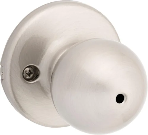 Miniatura 3 de Kwikset Pomo de puerta de entrada Polo con cerradura y llave, manija de puerta exterior con llave segura, pomo de puerta para entrada delantera