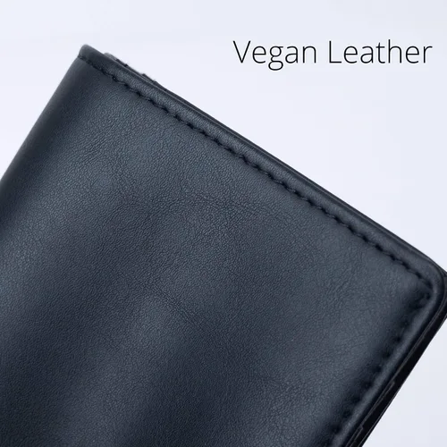 Miniatura 5 de Alldaily Pequeña cartera RFID para mujer, delgada, compacta, plegable, con bolsillo, mini monedero de viaje para mujer, Negro -, Compacto