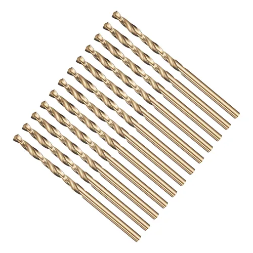 Miniatura 29 de Broca, diámetro de corte de 7/16 pulgadas (0.437 in), 4241 brocas HSS negro y dorado, ángulo de corte de 118° versátil