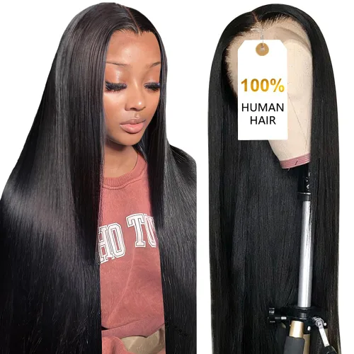 Miniatura 18 de CUTE BEIN Pelucas de cabello humano con encaje frontal HD de 13 x 6 pulgadas de densidad 250, [2 años de vida útil, 9.12 onzas], pelucas de cabello