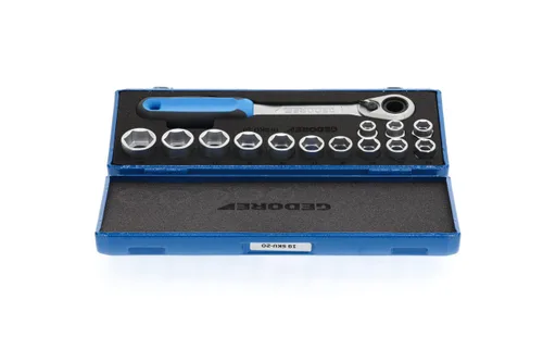 Miniatura 3 de GEDORE 19 SKU-20 Juego de zócalos 1/2" 14 piezas 0.394-0.945 in
