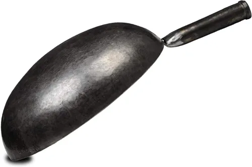 Miniatura 5 de ZhenSanHuan - Woks chinos de hierro martillado a mano y sartenes para freír, antiadherentes, sin revestimiento, acero al carbono