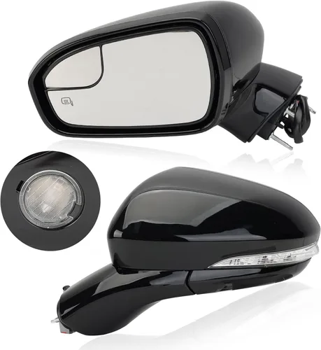 Espejo Lateral Izquierdo del Conductor para Ford Fusion Sedan S SE SE Híbrido 2013 2014 2015 2016, Espejo Eléctrico con Calefacción, Luz de Señal en