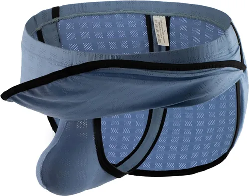 Miniatura 2 de Boxers para hombre de alto rendimiento, bóxer de algodón elástico de tiro bajo a cuadros