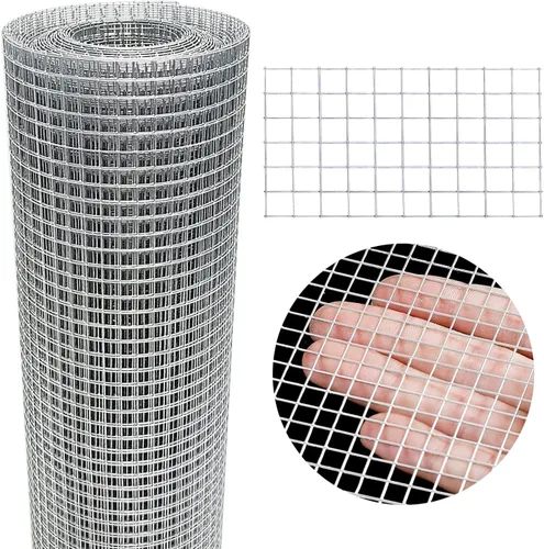 Miniatura 10 de Tela Metálica 4'' x 20' de 1/4 pulgada, Rollo de Malla de Alambre Galvanizado (23 GA), Malla para Pollos para Corrales/Gallineros, Malla